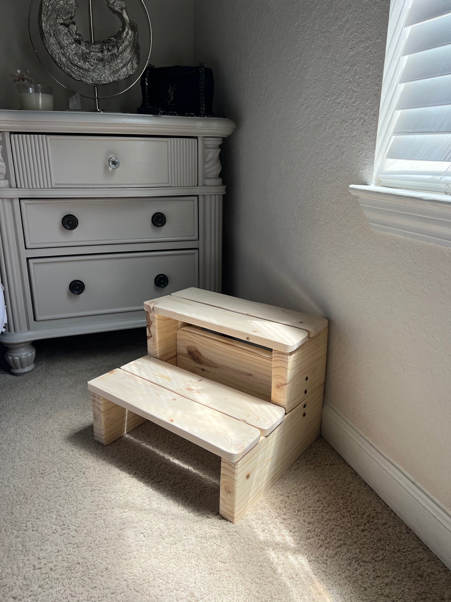 Pickled Oak Step Stool