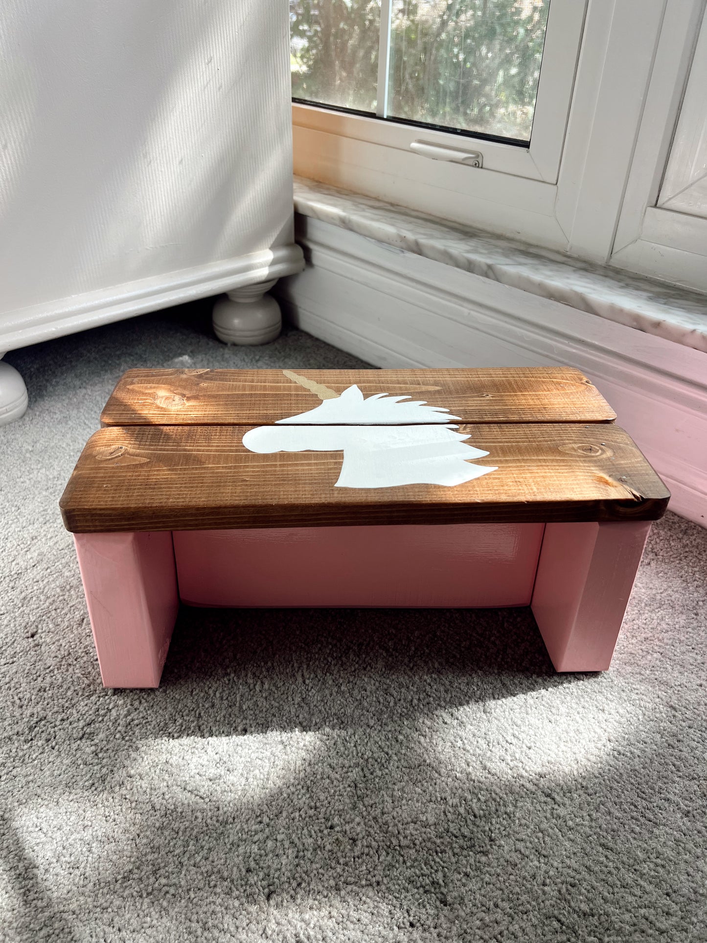 Custom Unicorn Step Stool