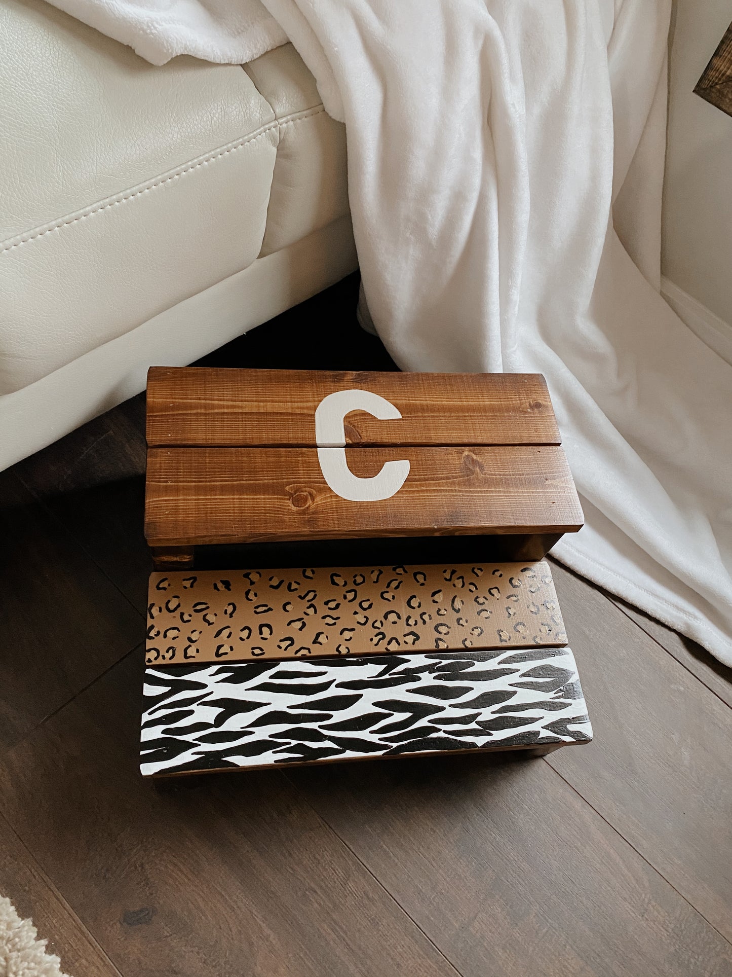 Animal Print Step Stool