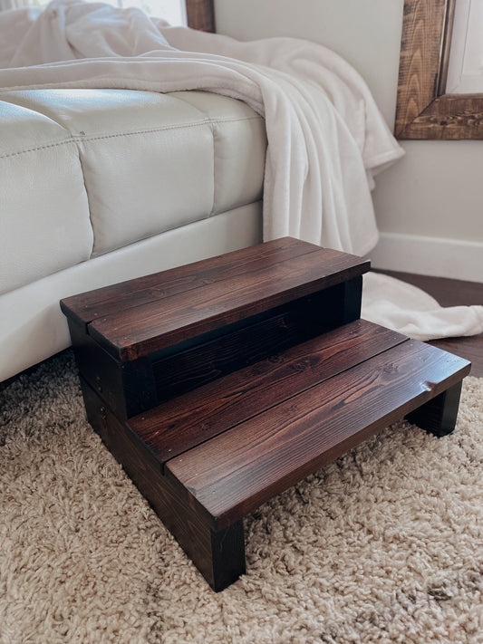 Mahogany Red Step Stool