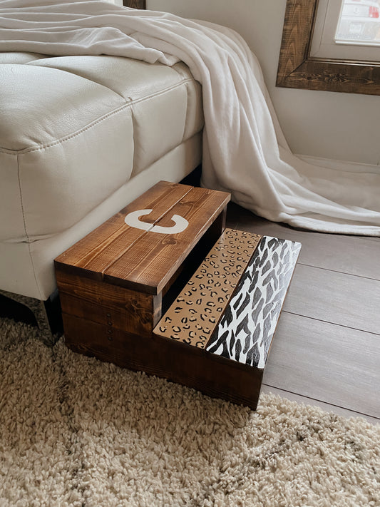 Animal Print Step Stool