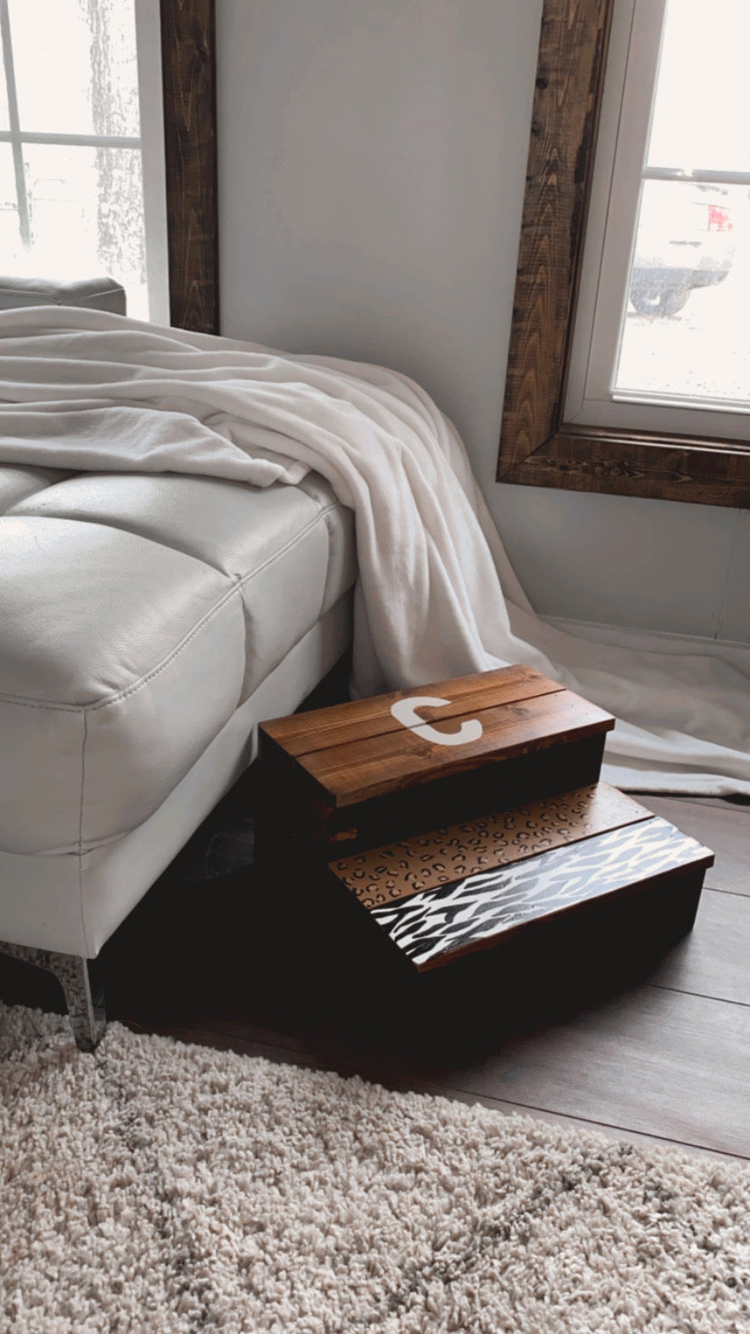 Animal Print Step Stool