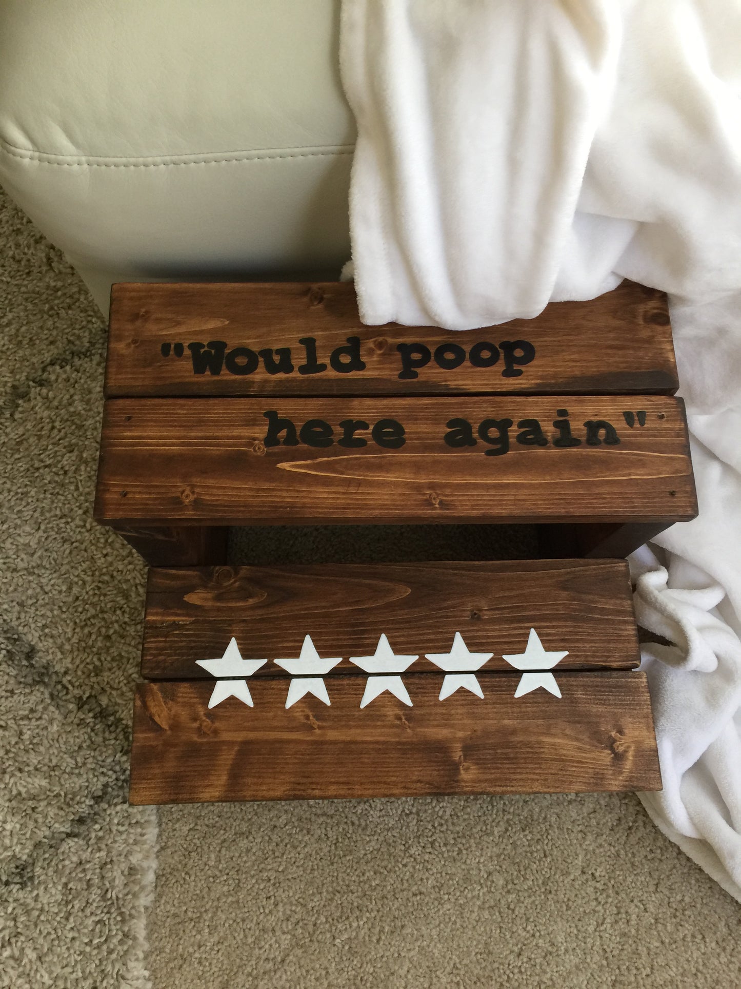 Funny Bathroom Step Stool